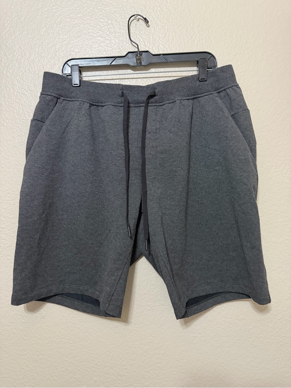 lululemon Men’s City Sweat Shorts 9in Inseam Heathered Black Longe/ Running